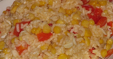 Risotto ar papriku un kukurūzu