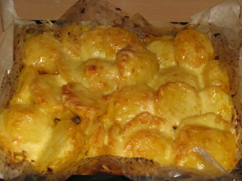 Kartupeļi ar sieru un burkāni