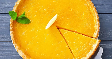 Tarte Au Citron - Citronu pīrāgs (Citronu plakanā kūka)