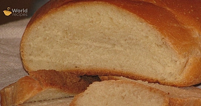 Vienkārša mājas baltmaize maize